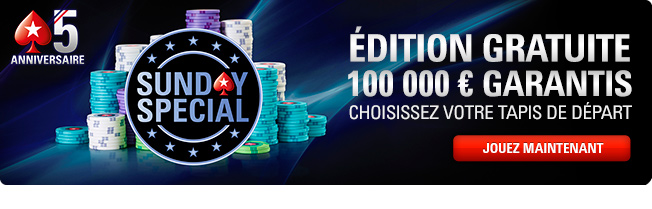 sunday special pokerstars 5 ans gratuit