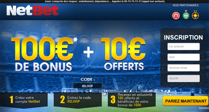 netbet-bonus-100-euros-exclu-rdj-club-vip-10-euros-offerts