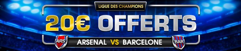 netbet-ligue-des-champions-cashback-20-euros-arsenal-barcelone
