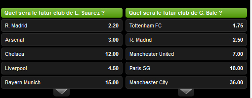 Exclusif Unibet - Pariez sur le mercato !