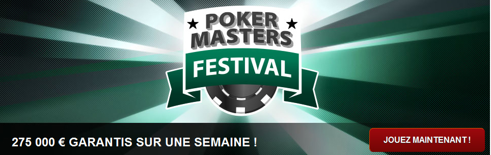 Poker Masters Festival : 275000€ garantis cette semaine !