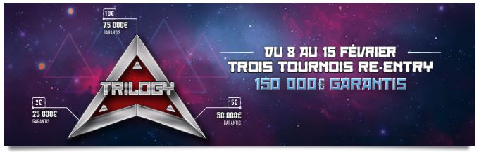 Trilogy Winamax - Trois tournois - 150.000 euros garantis !