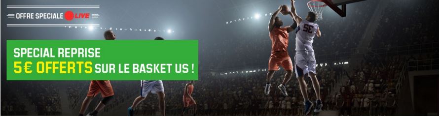 unibet nba reprise live 5 euros offerts