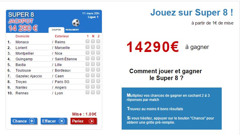 france-pari-grille-super-8-ligue-1-30e-journee-15000-euros