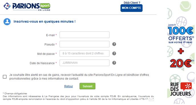 Comment S Inscrire Sur Parionssport Fdj Les Differentes Etapes A