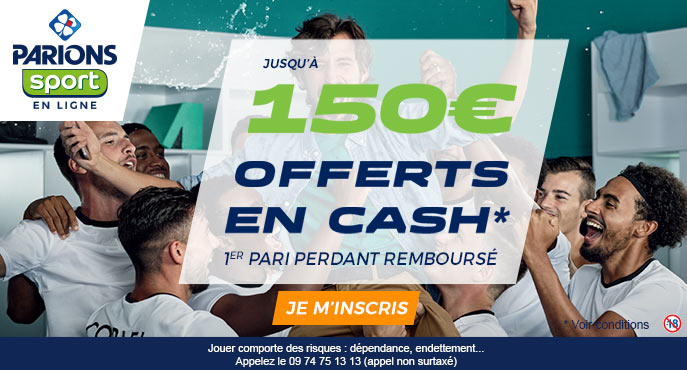 parionssport en ligne 150 euros offerts en cash