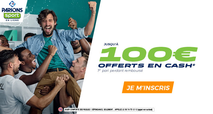 parionssport en ligne 100 euros offerts en cash