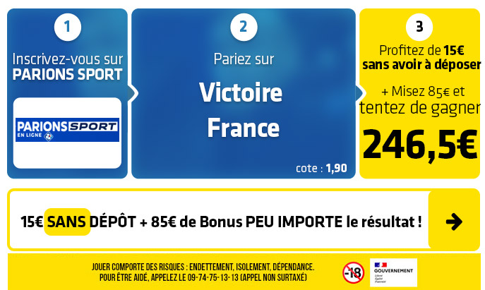 parionssport en ligne 100 euros offerts