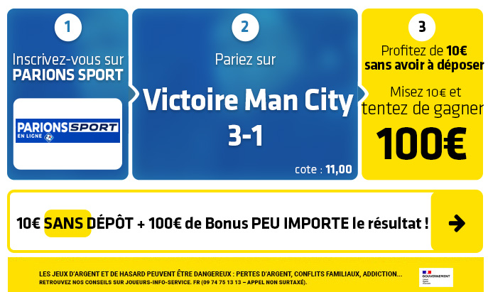 parionssport en ligne 100 euros offerts