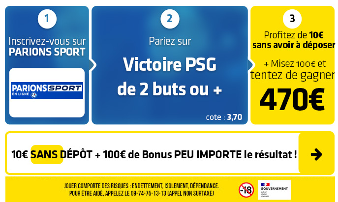 parionssport en ligne 100 euros offerts