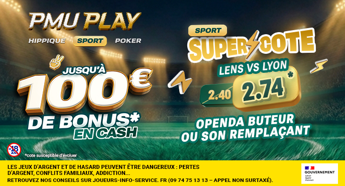 Super Cote⚡PMU PLAY Sport : La cote du pari "Openda buteur (ou son remplaçant)" passe à 3,15 !,
