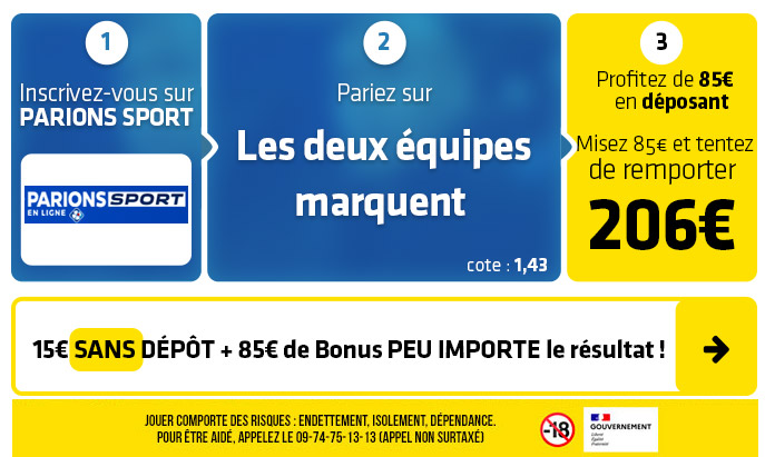 parionssport en ligne 100 euros offerts