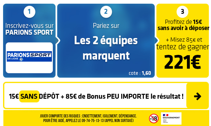 parionssport en ligne 100 euros offerts