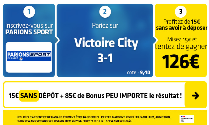 parionssport en ligne 100 euros offerts