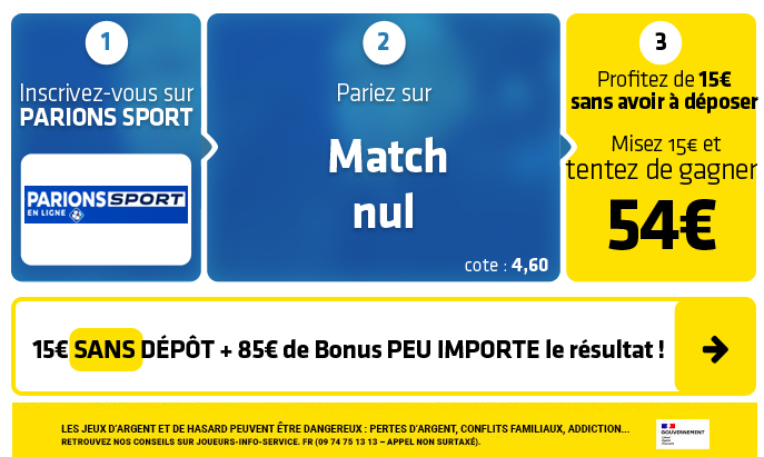 parionssport en ligne 100 euros offerts