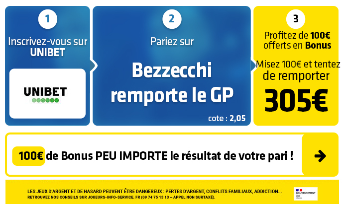 Pronostic Moto GP Grand Prix d'Indonésie - 11/10/2026 - Avec 15€ totalement GRATUITS pour parier !