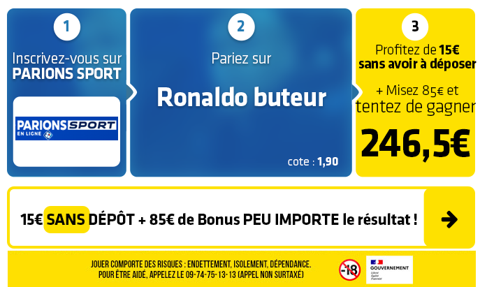 parionssport en ligne 100 euros offerts