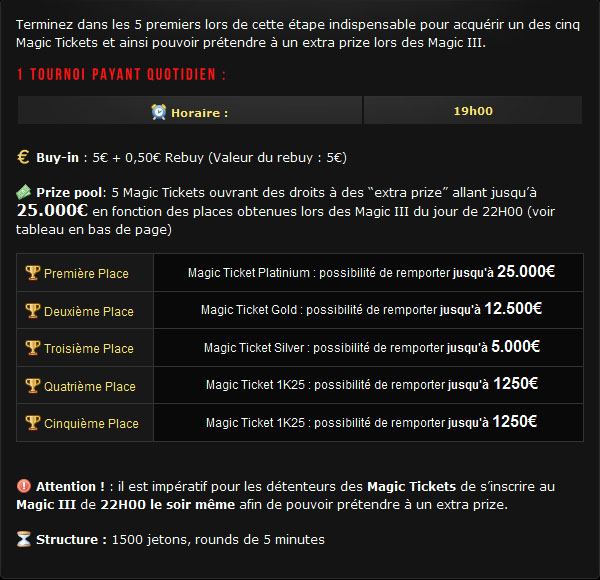 magic series poker xtrem