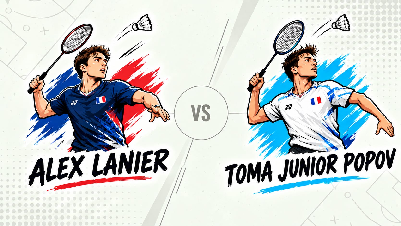 Pronostic Alex Lanier Toma Junior Popov - Open de France de Badminton - Quart de finale - 23/10/2026