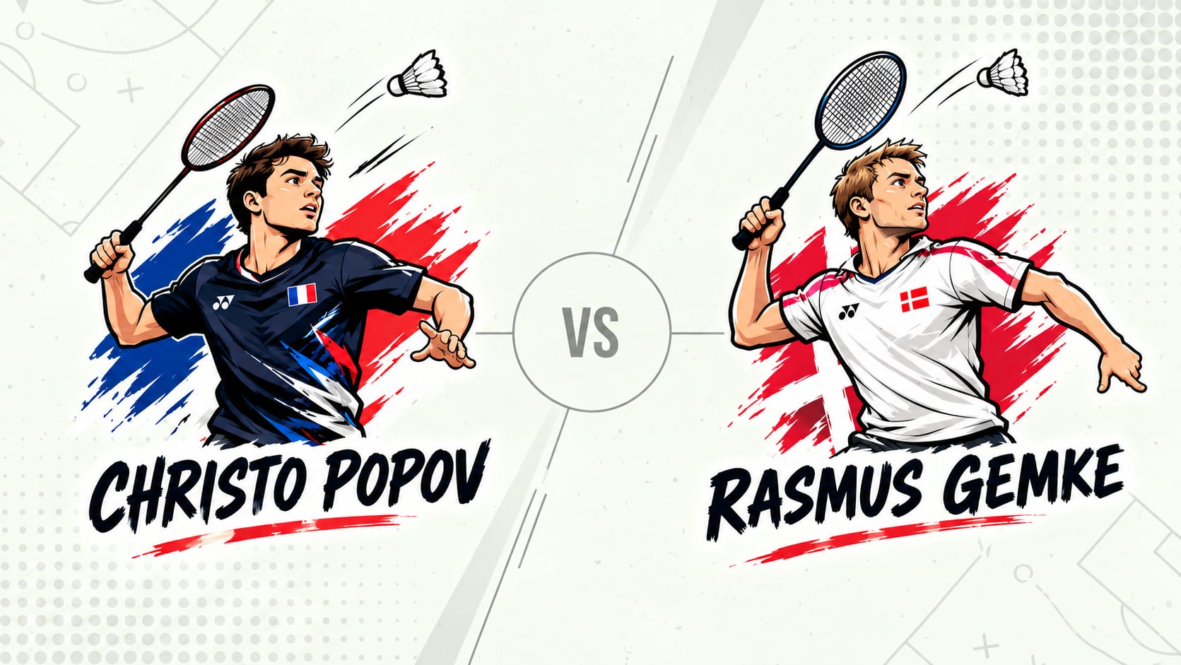 Pronostic Christo Popov Rasmus Gemke - Open de France de Badminton - Huitième de finale - 22/10/2026