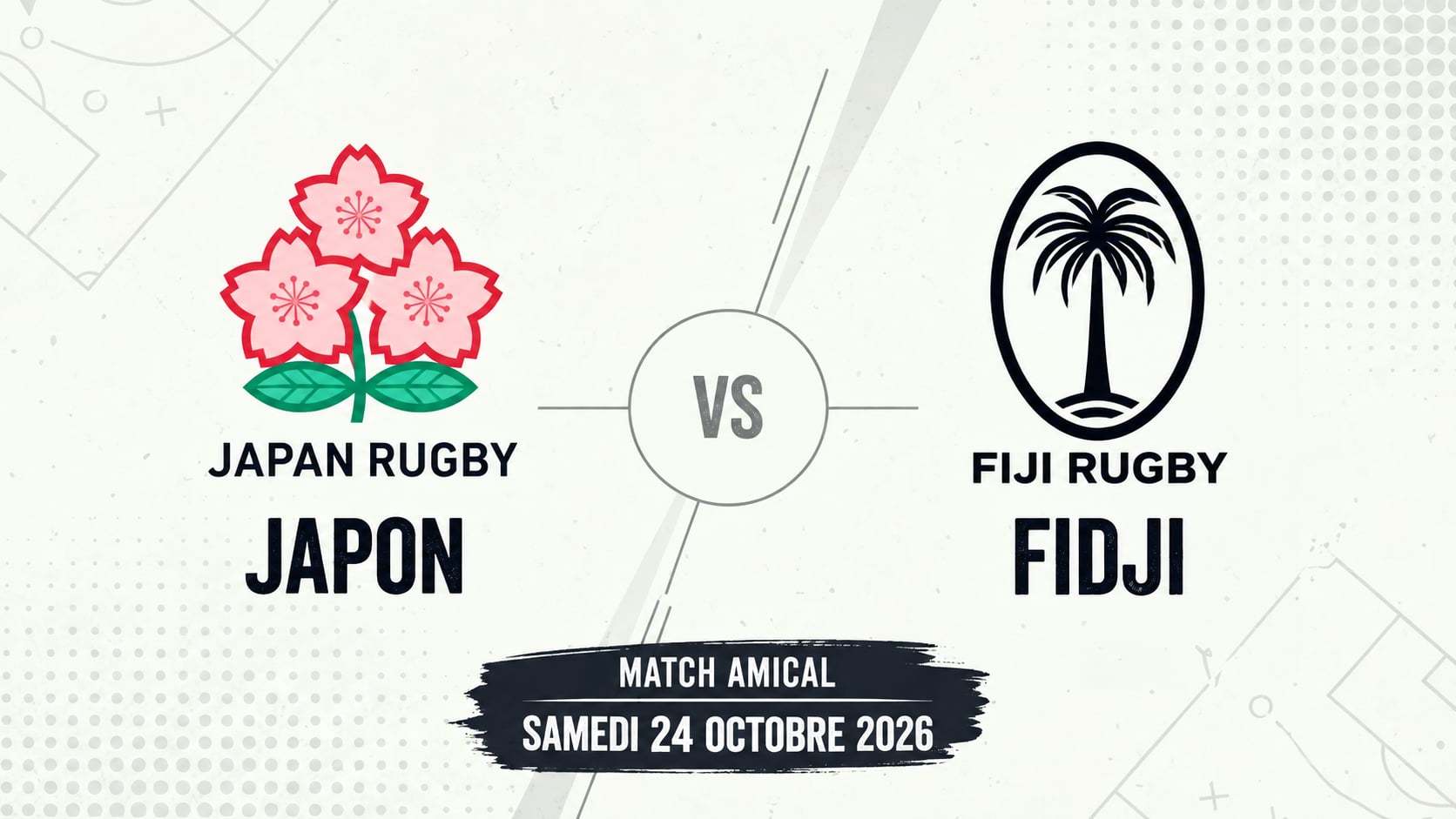 Pronostic Japon Fidji - Match amical - Rugby - 24/10/2026